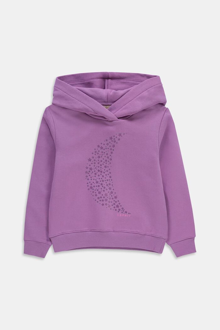 Holographic star print hoodie