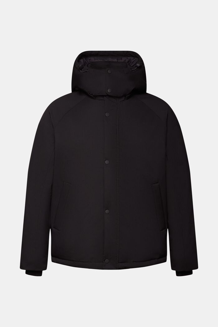 Hooded Down Coat, BLACK, detail image number 7