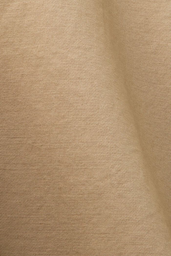 Cotton Twill Shorts, BEIGE, detail image number 6