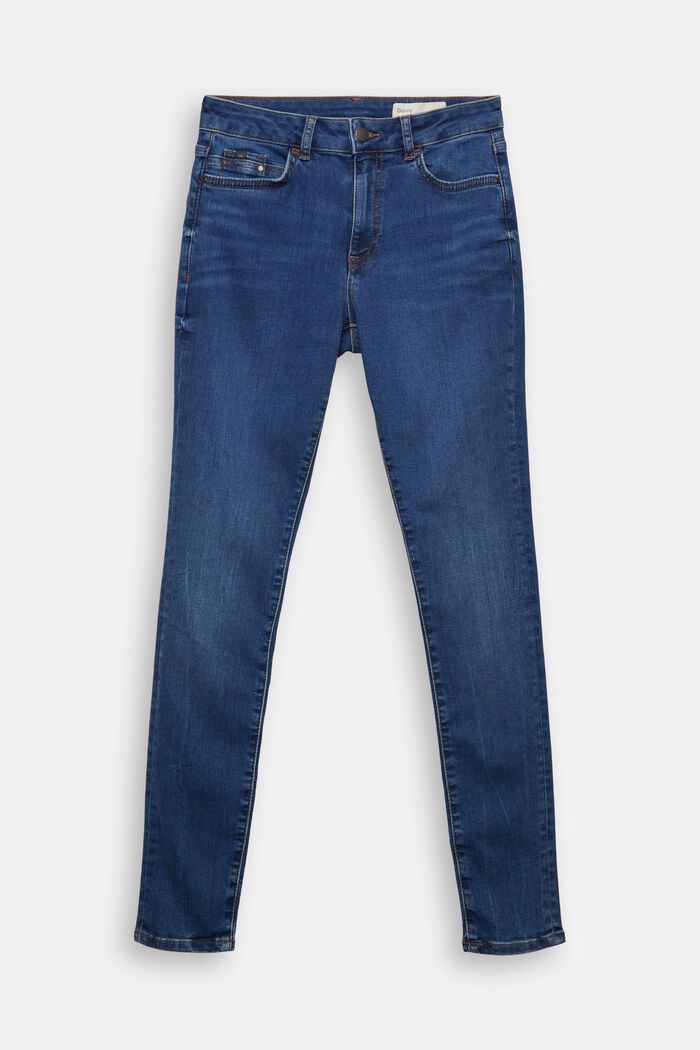 Jeans made of blended organic cotton, BLUE DARK WASHED, detail image number 7