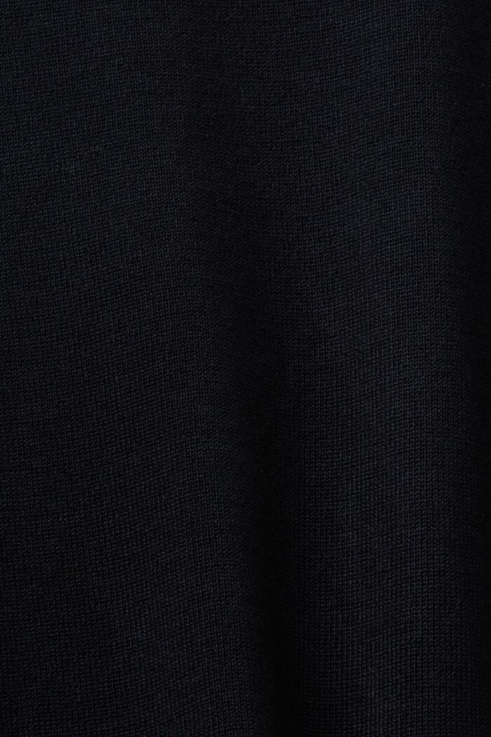 Mock neck jumper, LENZING™ ECOVERO™, BLACK, detail image number 5