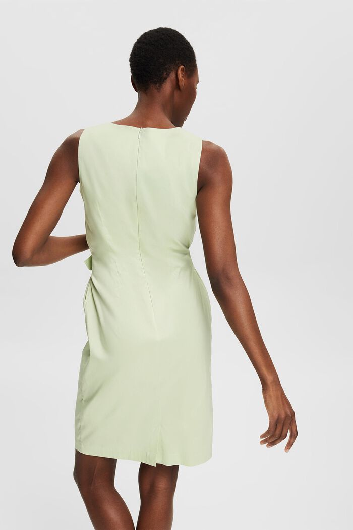 Dress with a fixed cinch belt, PASTEL GREEN, detail image number 2