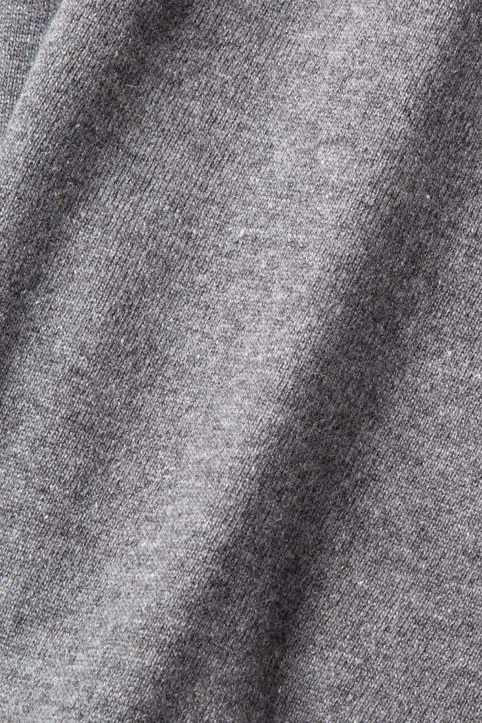 Wool blend mock neck sweater, LENZING™ ECOVERO™, MEDIUM GREY, detail image number 5