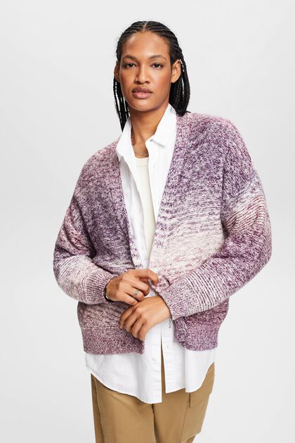 ESPRIT - Colour gradient knit cardigan at our online shop