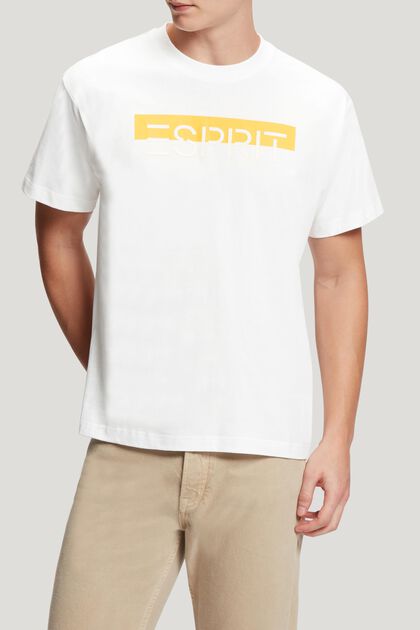 Matte shine logo applique t-shirt