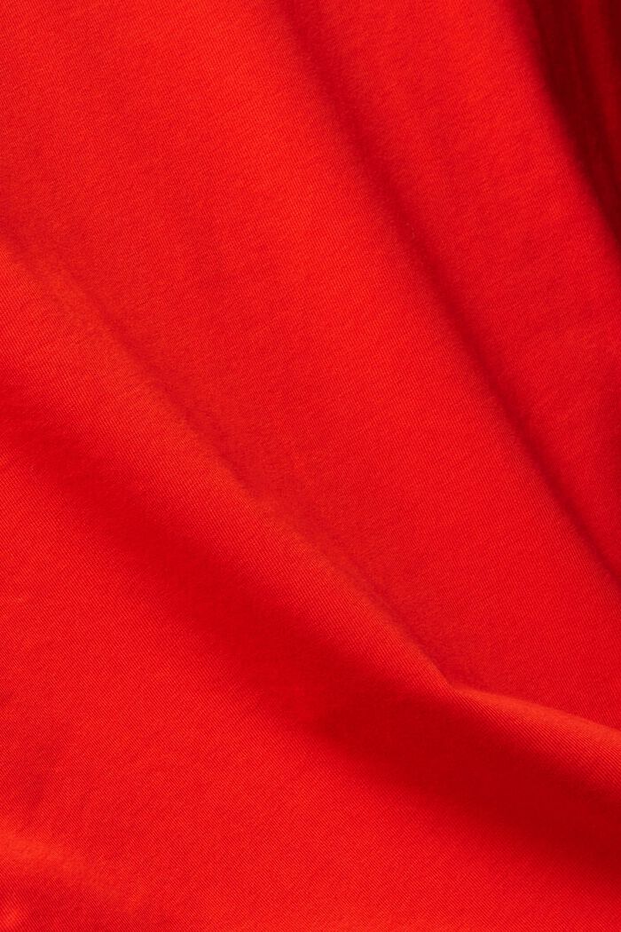 Long-sleeved top, RED, detail image number 5