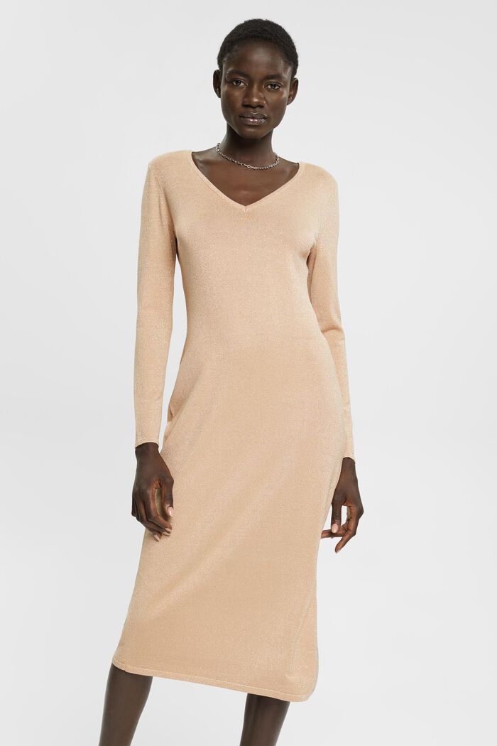 Sparkling knitted midi dress