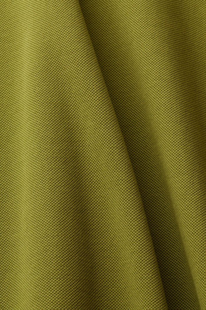 Cotton pique polo shirt, LEAF GREEN, detail image number 5