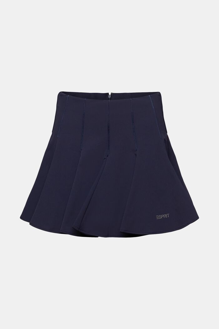Pleated Fit-and-Flare Mini Skort, NAVY, detail image number 7