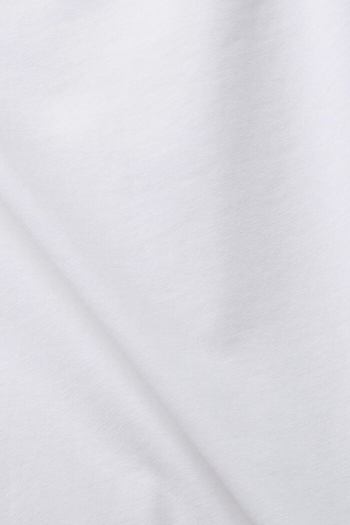 Cotton vest top, WHITE, detail image number 1