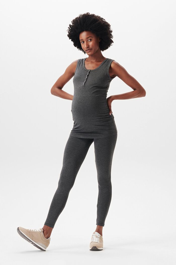ESPRIT - Leggings with an over-bump waistband at our online shop