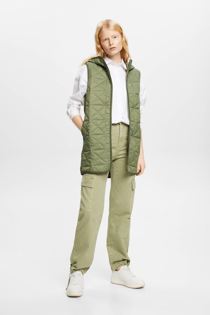 2-in-1 parka with gilet, LIGHT KHAKI, detail image number 4