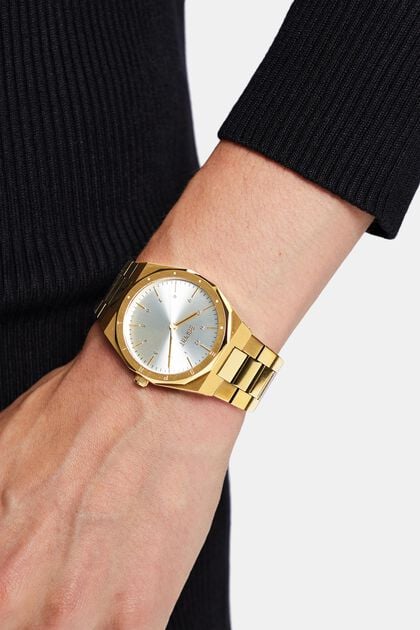 Gold-Tone Stainless Steel Watch