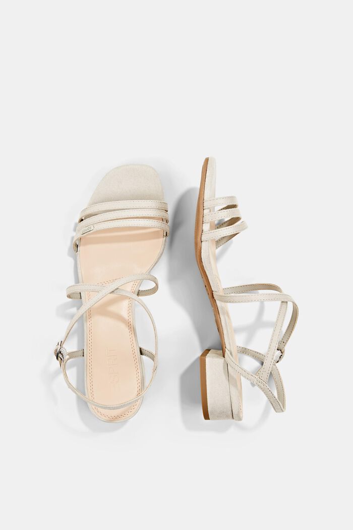 Strappy sandals in faux suede