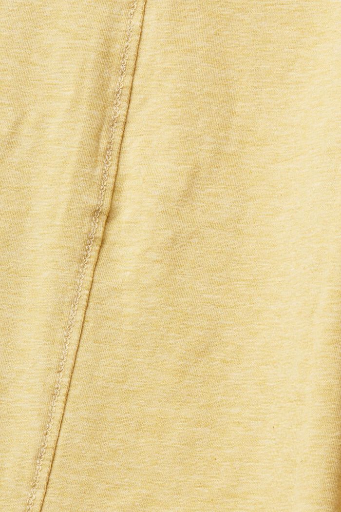 Boat neck long sleeve top, DUSTY YELLOW, detail image number 1
