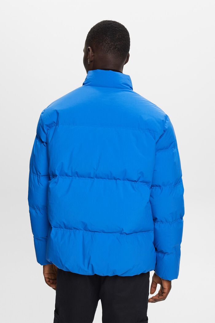 Recycled: puffer jacket with down, BRIGHT BLUE, detail image number 3