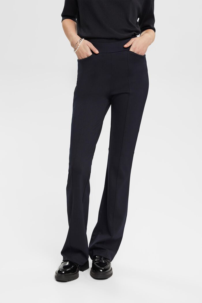 Kick flared trousers, BLACK, detail image number 0