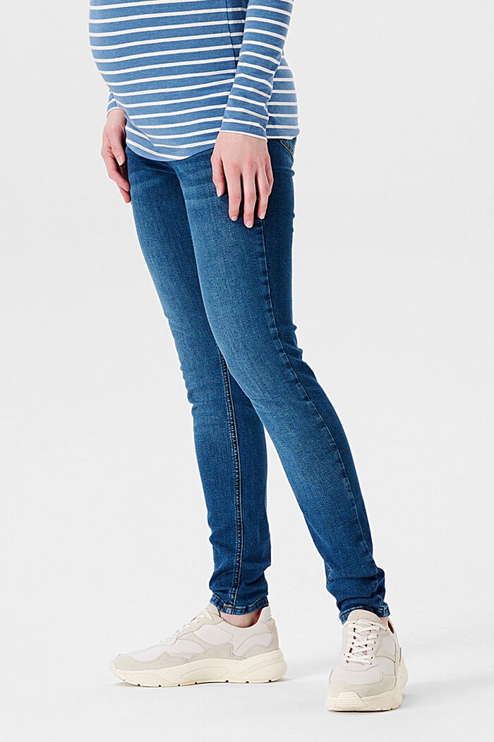 Skinny fit jeans with over-the-bump waistband, MEDIUM WASHED, detail image number 2