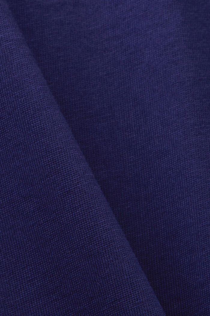 Jersey t-shirt with contrasting seams, DARK BLUE, detail image number 5