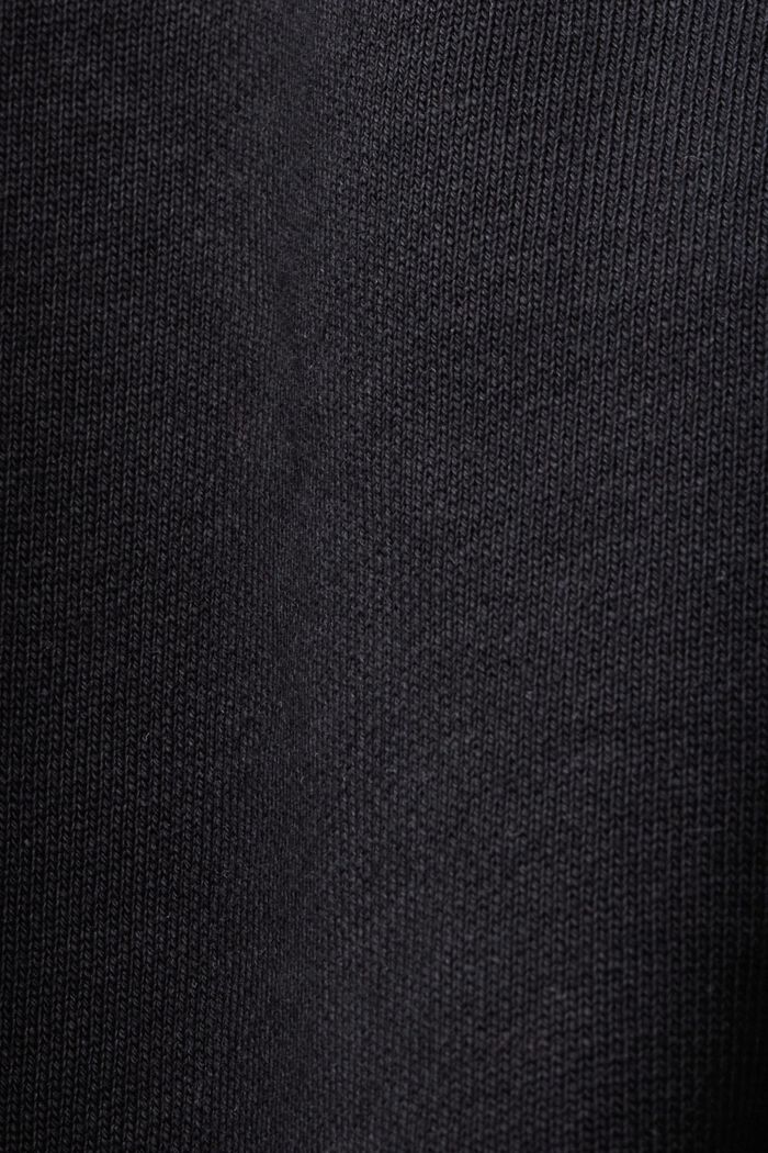 Hoodie with print, 100% cotton, BLACK, detail image number 4