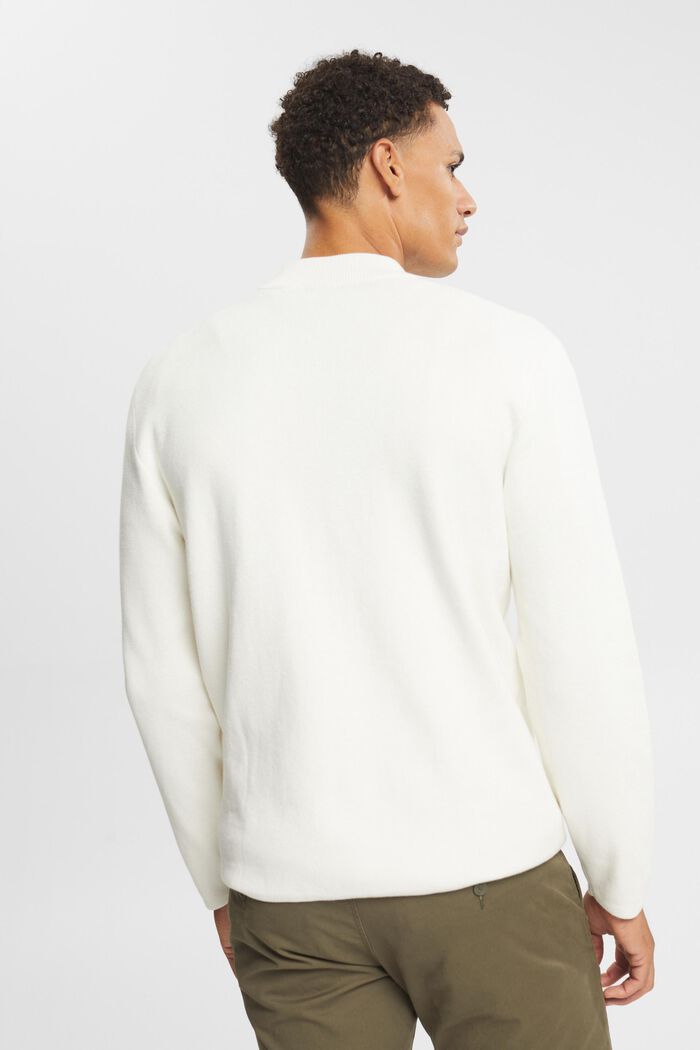 Cardigan with zip, OFF WHITE, detail image number 3