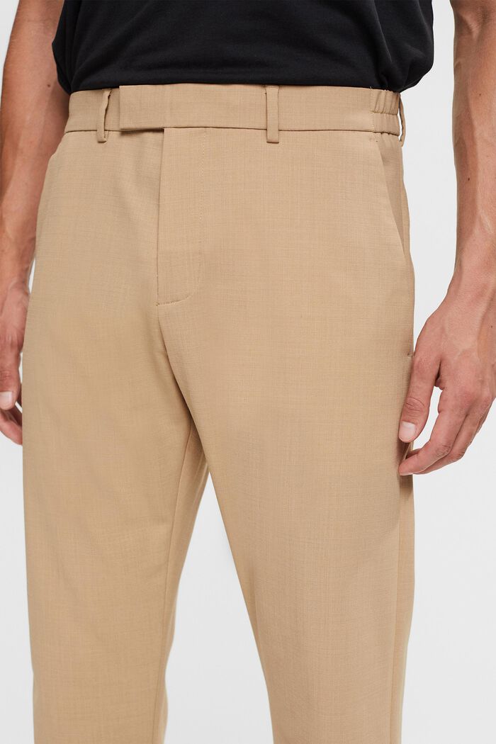 WAFFLE TEXTURE mix & match trousers, BEIGE, detail image number 0