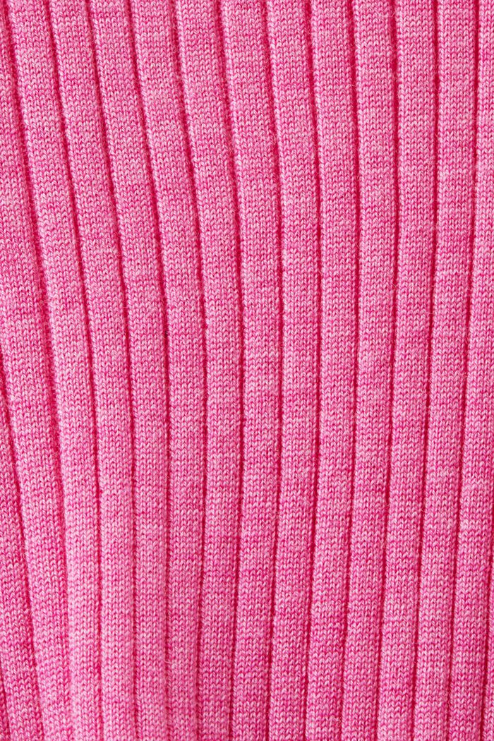 Super Fine Merino Wool Sleeveless Sweater, PINK FUCHSIA, detail image number 5