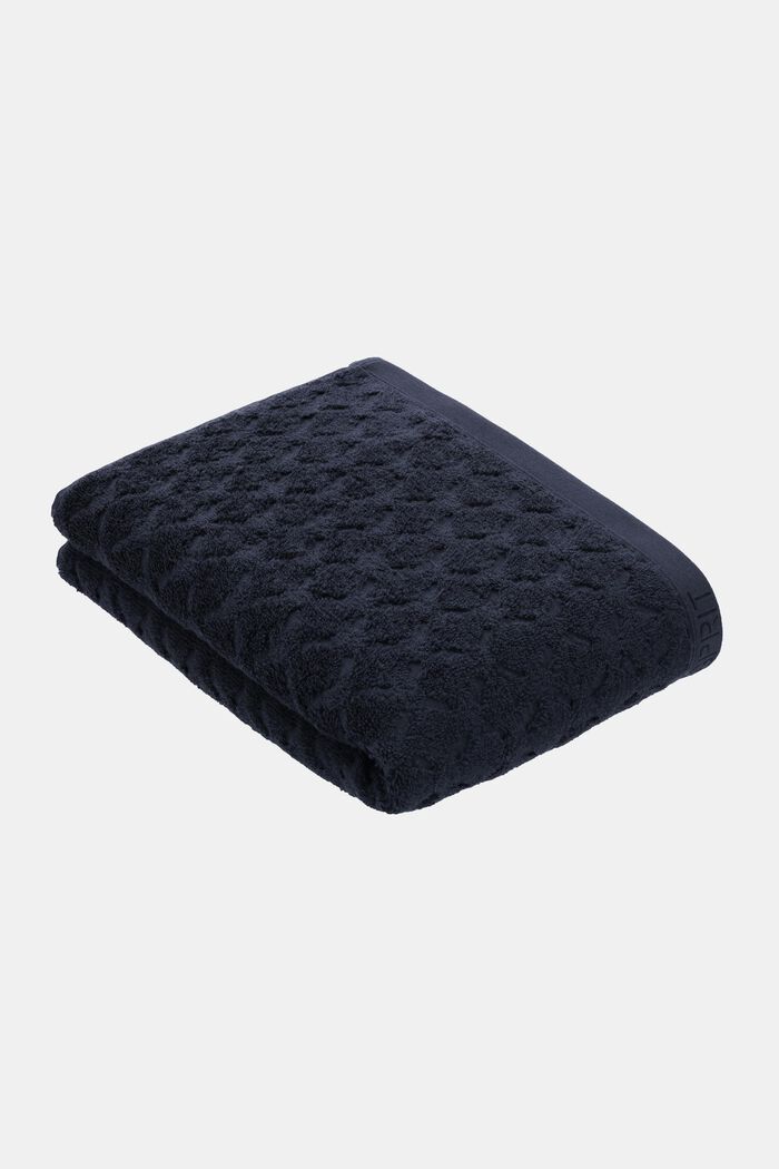 Towel made of 100% organic cotton, NAVY BLUE, detail image number 1