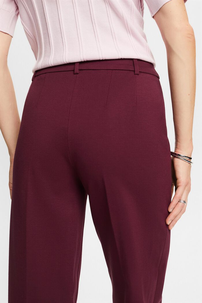 SPORTY PUNTO Mix & Match straight leg trousers, AUBERGINE, detail image number 2