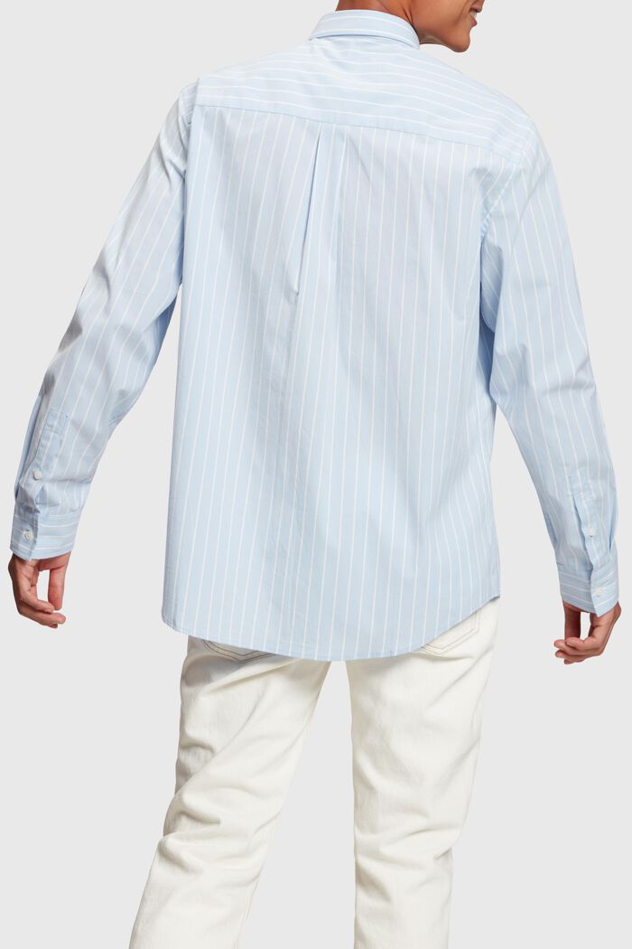 Relaxed fit striped poplin shirt, WHITE, detail image number 1