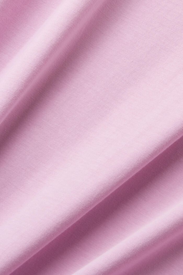 Sustainable cotton T-shirt with print, LILAC, detail image number 4
