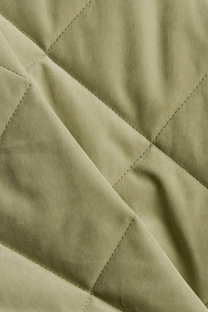 Made of recycled material: Quilted body warmer with zip, LIGHT KHAKI, detail image number 4