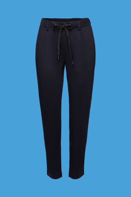 Stretch trousers with an elasticated waistband