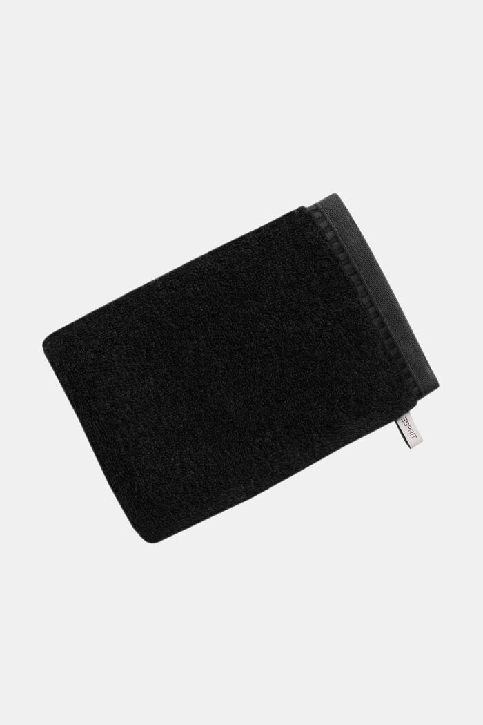 Terry cloth towel collection, BLACK, detail image number 1