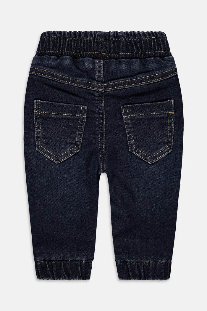 Cotton jeans with an elasticated waistband