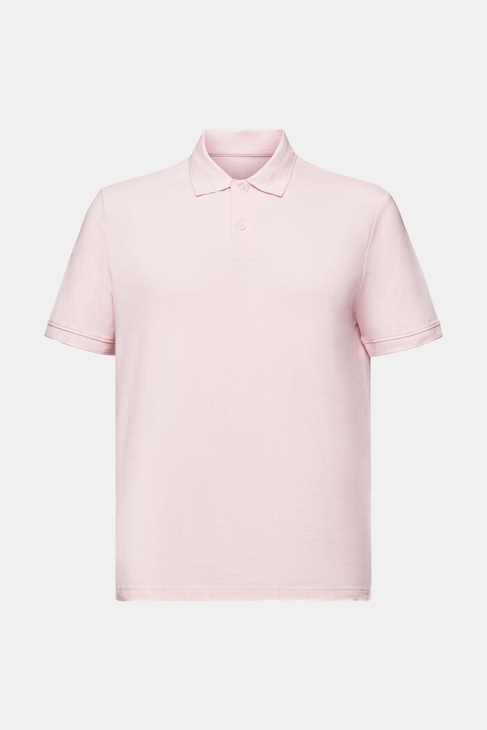 Pima Cotton Piqué Polo Shirt, PASTEL PINK, detail image number 6
