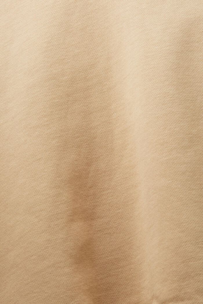 Cropped hoodie with dolphin logo, SAND, detail image number 6