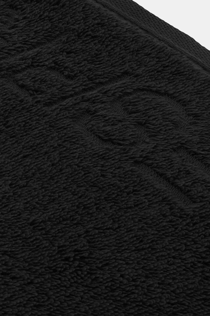 Terry cloth towel collection, BLACK, detail image number 5
