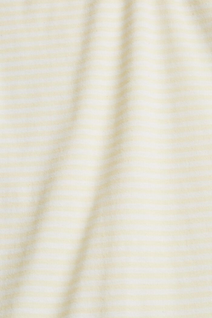 Jersey nightshirt, organic cotton blend, PASTEL YELLOW, detail image number 4