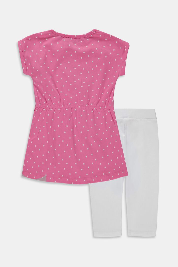 Mixed set: Jersey dress and capri leggings, PINK FUCHSIA, detail image number 1