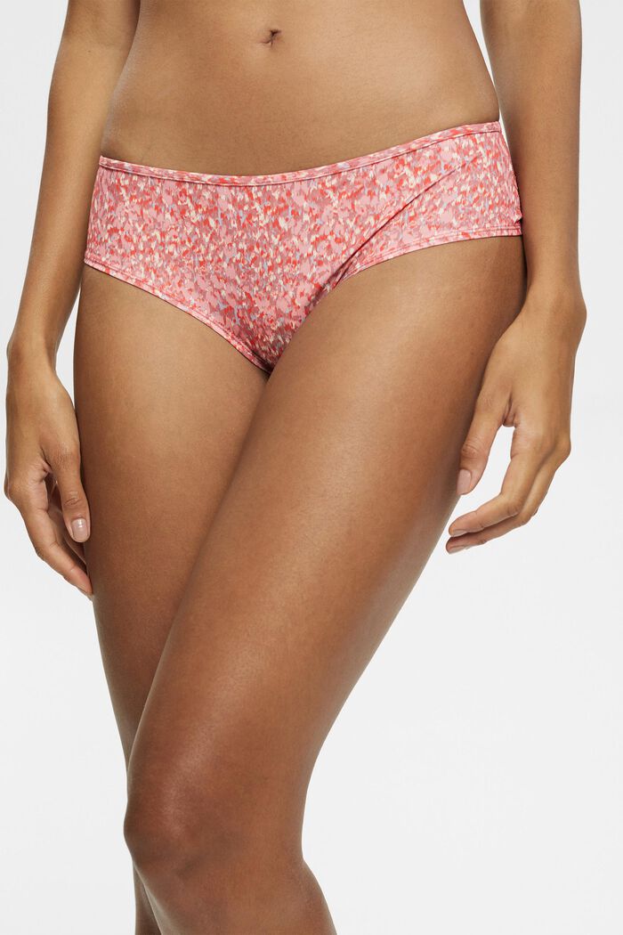 Brazilian hipster shorts with lace, TERRACOTTA, detail image number 0