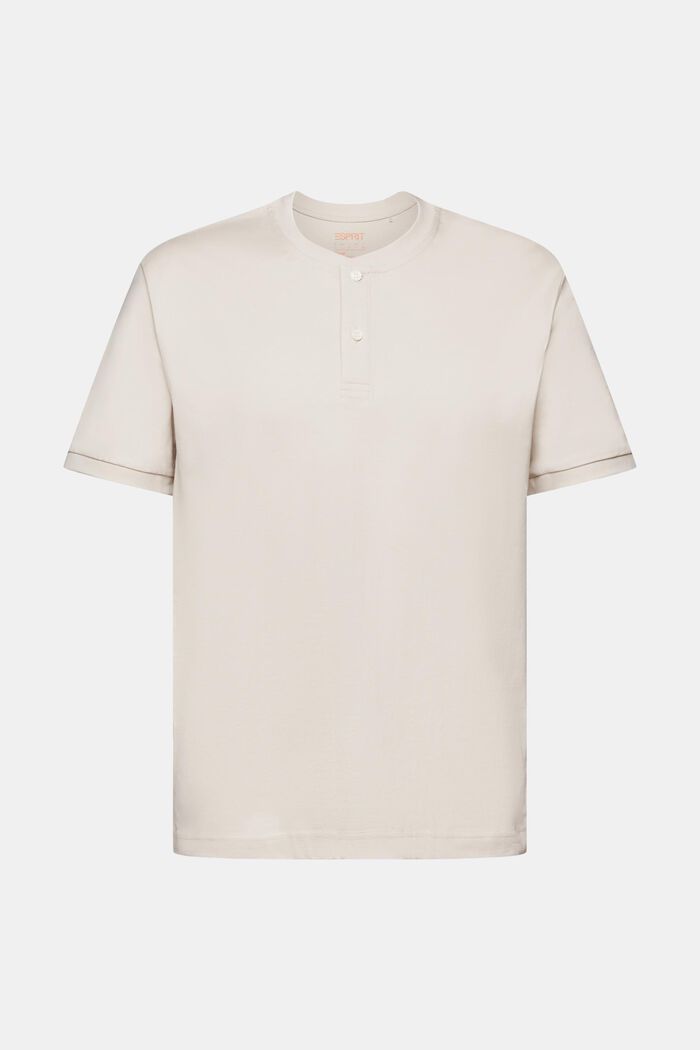 Jersey Henley T-Shirt, LIGHT BEIGE, detail image number 5