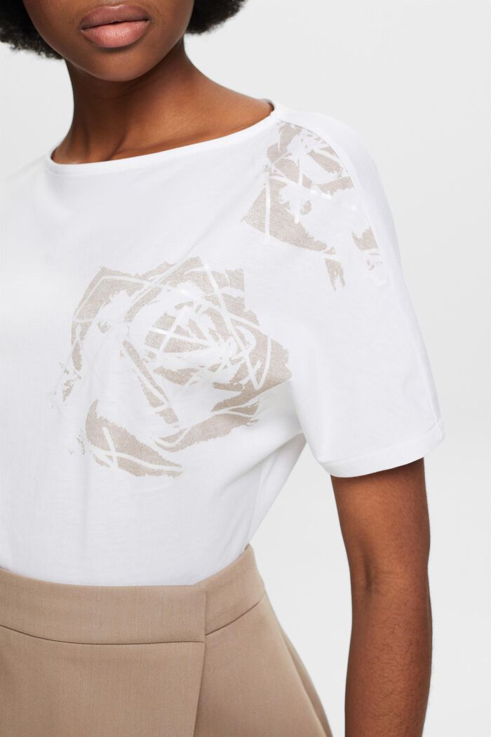 Graphic Print T-Shirt, WHITE, detail image number 3