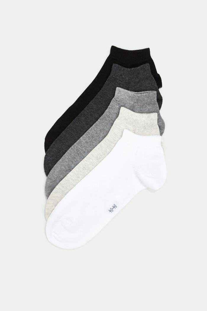 ESPRIT - 5-pack of sneaker socks, organic cotton at our online shop