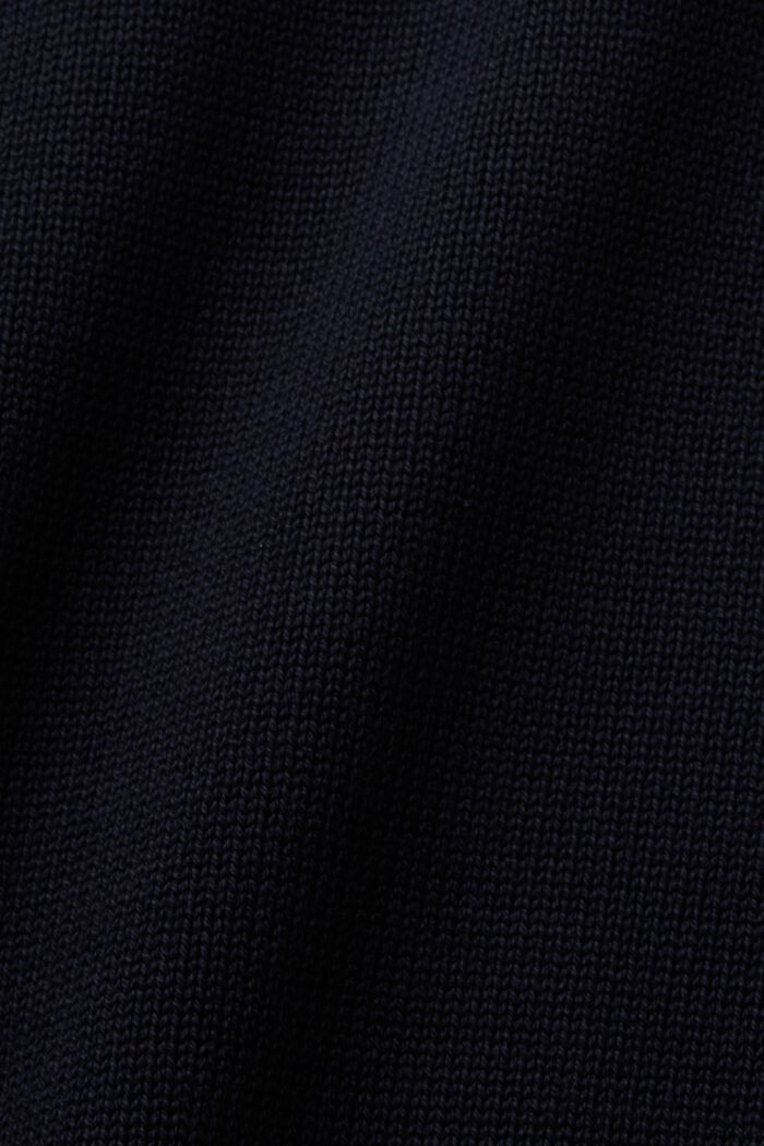 Cotton V-Neck Sweater, NAVY, detail image number 5