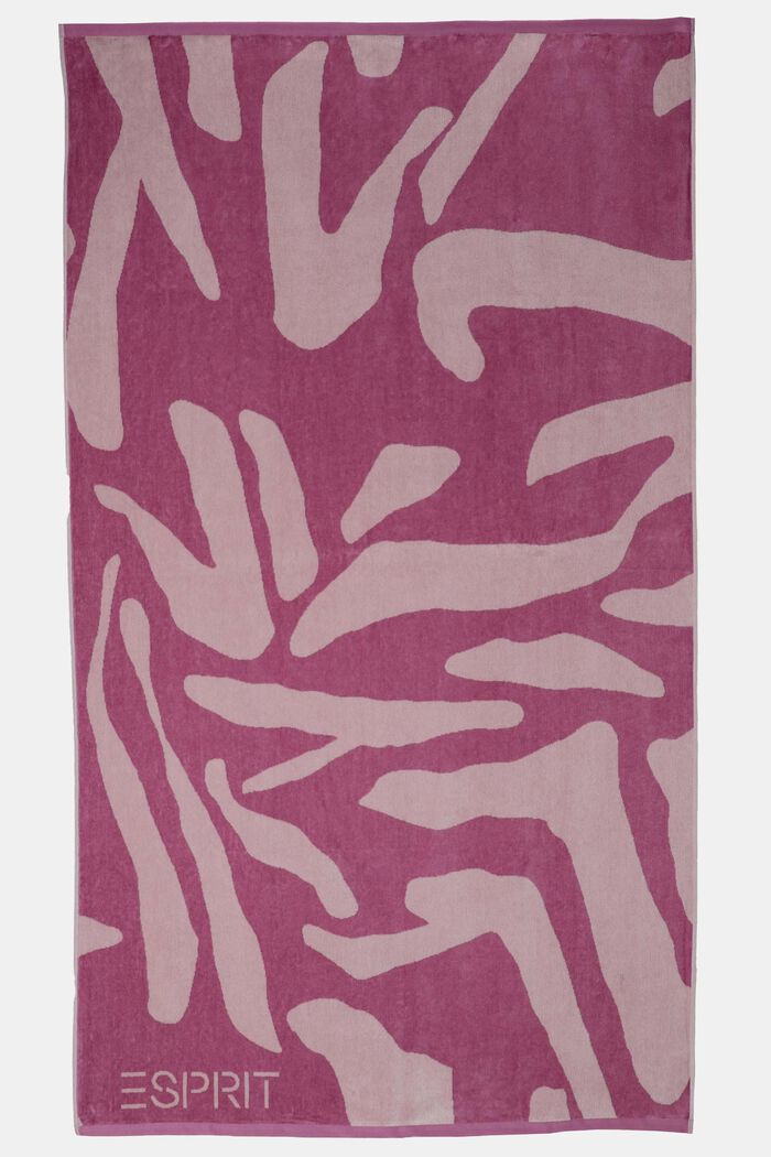 Beach towel with animal print