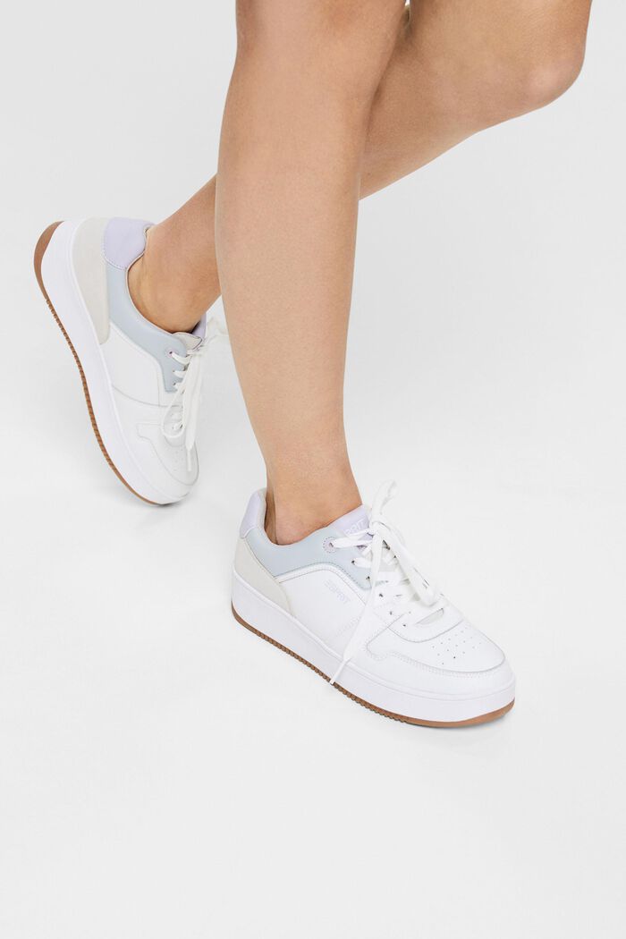 Platform trainers with colour accents