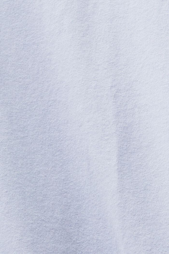 Crewneck Long Sleeve T-Shirt, LIGHT BLUE LAVENDER, detail image number 5
