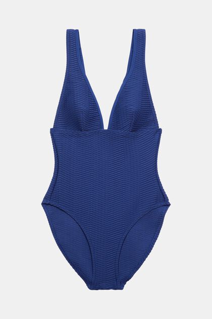 Recycled: textured swimsuit