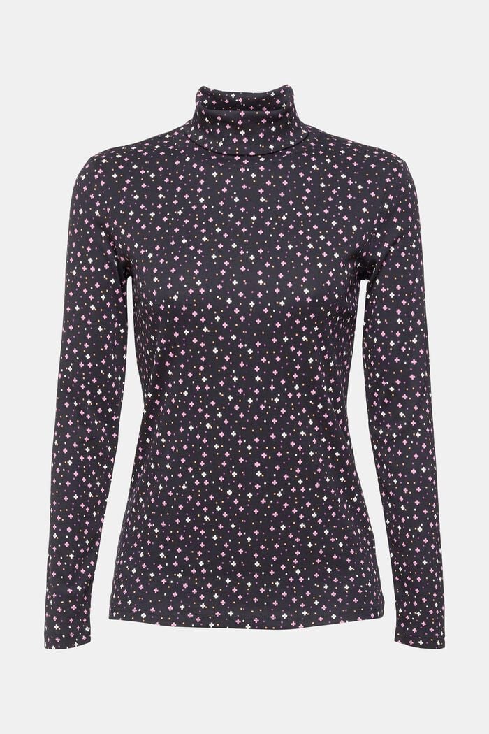 Patterned long sleeve top, 100% cotton